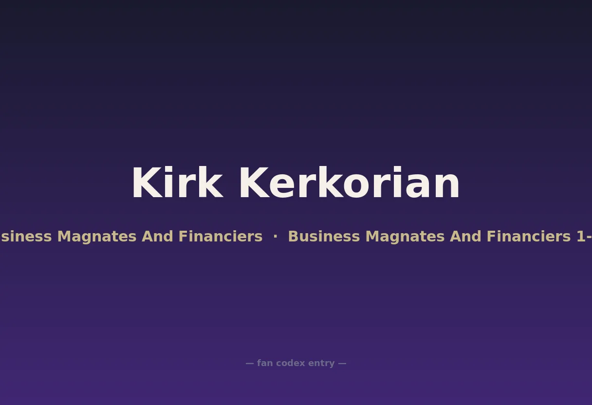 Kirk Kerkorian